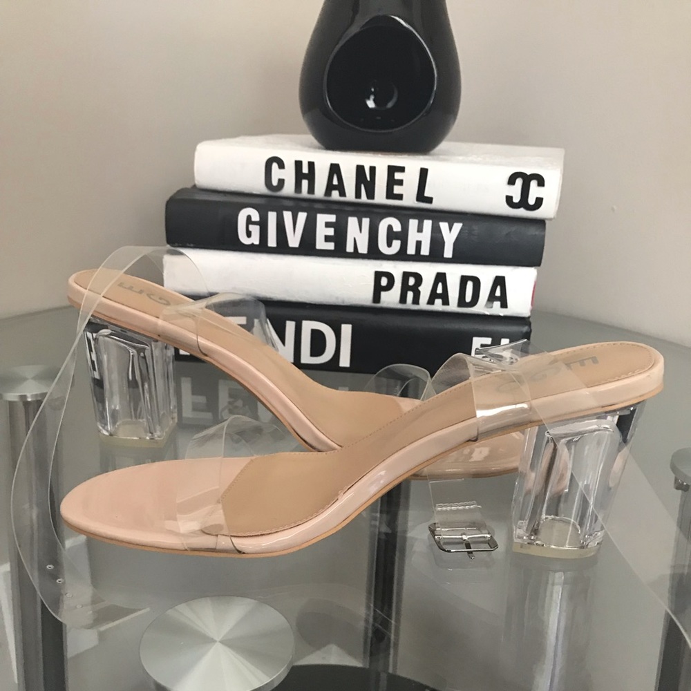 Clear heels